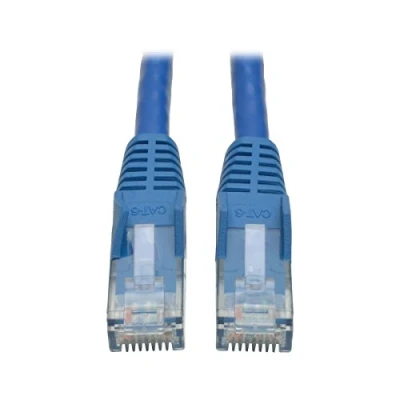 Obrázek Eaton Cat6 Gigabit Snagless Molded UTP Patch Ethernet kabel, RJ45 konektor konektor, modrý, 6 stop / 1,83 metrů (N201 006 BL)