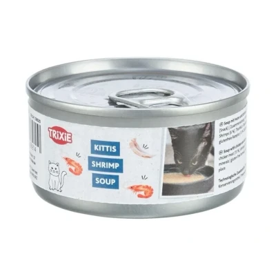 Obrázek TRIXIE polévka pro kočky krevety &amp; kuře 4x80g (multipack)
