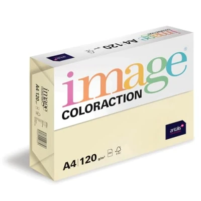 Obrázek Image Coloraction Atoll barevný papír do kopírky DIN A4, 210 x 297 mm, 120 g/m² barevný, bezdřevý tiskárny 250 listů barva slonoviny