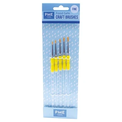 Obrázek Cake Company CB1009 5 teiliger feiner Bastelpinsel, Nylon, gelb, 0.6 x 8.1 25.1 cm, Set