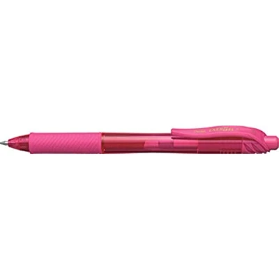 Obrázek Pentel Gelové inkoustové pero Liquid Gel BL107 P, růžová, tloušťka linky 0,7 mm, tlaková mechanika, doplňovací