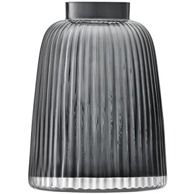 Obrázek LSA Pleat Vase, Glass, Grey, Höhe 26 cm