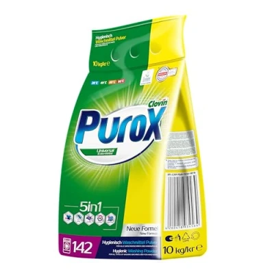 Obrázek PUROX UNIVERSAL (142 WL) Waschpulver im Foliensack Waschmittel 10 kg