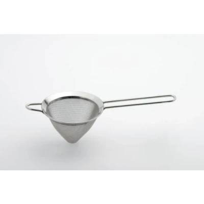 Obrázek Weis Špičaté síto Fein 18 cm, ušlechtilá ocel, stříbro, 37 x 16 10 cm