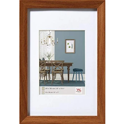 Obrázek walther design rám obrazu dub tmavý 30 x 40 cm s paspartou, Fiorito dřevěný EF040P