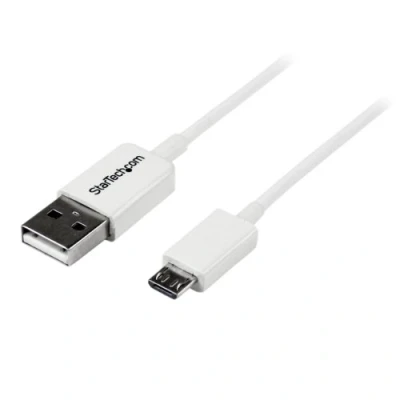 Obrázek StarTech.com 2m USB 2.0 A na Micro B kabel, / datový kabel připojovací bílý