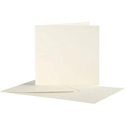 Obrázek Přání A obálky cm, velikost obalu 9,5 x 21,5 10 sady, off white