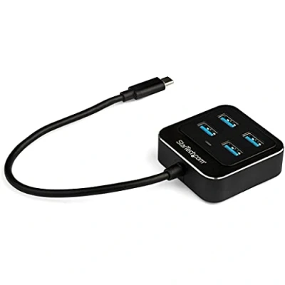 Obrázek StarTech.com USB C rozbočovač 4 porty typ / 3. 1 Gen 2 hub (10 Gbit/s) Bus powered rozdělovač Thunderbolt 3