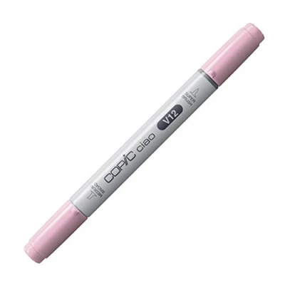 Obrázek COPIC Ciao Marker typ V 12, světle fialová barva, univerzální popisovač rozložení, se středně širokým a jedním štětcovým hrotem
