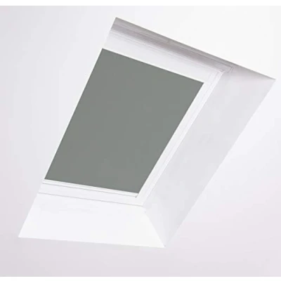 Obrázek Bloc Blinds Fakro Dachfenster, Weißer Aluminiumrahmen, Zinnfarben, 7(78/140)