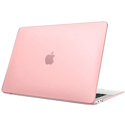 Obrázek Fintie pouzdro kompatibilní s MacBook Air 13 (verze 2018 2020) A2337(M1)/A2179/A1932, ultratenké tvrdé Snap Case 13&quot; Retina, růžová (matná)