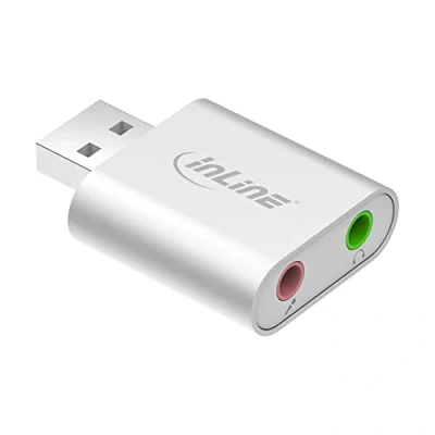 Obrázek InLine audio adaptér 33051S, mini hliníkový kryt