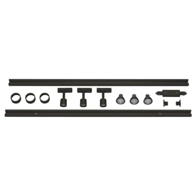 Obrázek SLV 1PHASEN HIGH VOLTAGE SET lampa vnitřní hliníková černá uvnitř,