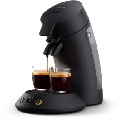 Obrázek Kávovar na kapsle Philips Senseo Original Plus, černý, výběr intenzity, technologie Coffee Boost, vyrobeno z recyklovaného plastu, CSA210/60