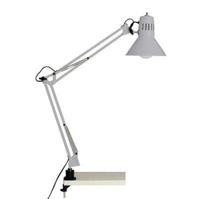 Obrázek BRILLIANT Lampa, hobby lampa se svorkou na psací stůl titan, kov, 1x A60, E27, 40 W, normální lampy (nejsou součástí dodávky)