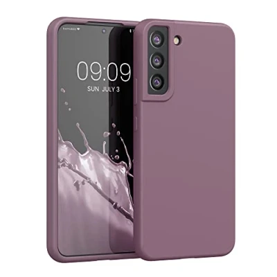Obrázek kwmobile pouzdro kompatibilní se Samsung Galaxy S22 Plus silikonové na mobil měkký povrch bezdrátové nabíjení grape