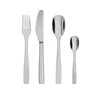 Obrázek Alessi Sada příborů &quot;KNIFEFORKSPOON&quot; 24dílná, nůž s blokem válce, 9. 6 x 36 19 cm, stříbrná