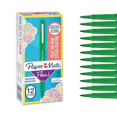 Obrázek PAPER MATE Flair fixy střední hrot (0,7 mm) purpurová červená 12 kusů