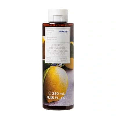 Obrázek KORRES Basil Lemon revitalizující sprchový gel s aktivní aloe vera, dermatologicky testován, veganský, 250 ml