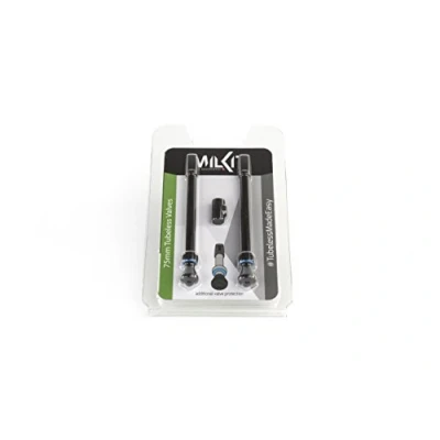 Obrázek milKit Bike Tubeless Presta Valve Stem Black Tire Cores and Core Removal Tool Are Included balení 2 (75 mm)