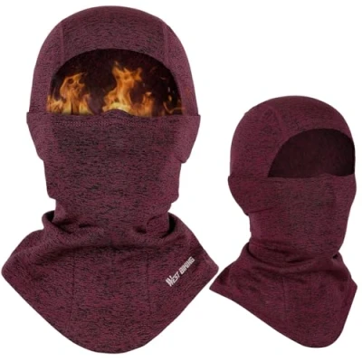 Obrázek ICOCOPRO Kukla větruodolná lyžařská maska pánská dámská termo fleece Balaclava motorkářská zimní obličejová pro lyžování, jízdu na kole, motorku, běh 1 balení