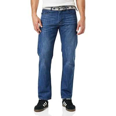 Obrázek Enzo Pánské Skinny Jeans, Modrá (Midwash), 44W / 30L