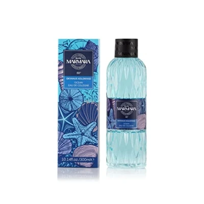 Obrázek MARMARA BEAUTY Eau de Cologne OCEAN 300 ml 80 alkohol osvěžující vůně pro ženy a muže vonná voda osvěžuje chlad EDC uklidňující v kolínské vodě