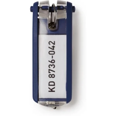Obrázek Durable Přívěsek na klíče Key Clip, 6 kusů, tmavě modrá, 195707