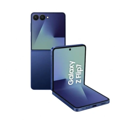 Obrázek Samsung Smartphone Galaxy Z Flip7 AI s AI, mobilní telefon Android, skládací design, přední displej Infinity, 50MP širokoúhlá kamera, 512 GB, 12 GB RAM, Blue Shadow, 3 roky záruka výrobce