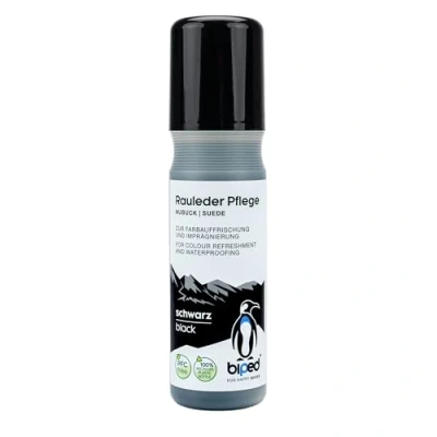 Obrázek biped Péče o kůži pro oživení barvy, péči, ochranu a impregnaci semiš, velurový nubuk pečující prostředek Stick textilie materiály TEX bez PFC 75 ml z2790 (černá)
