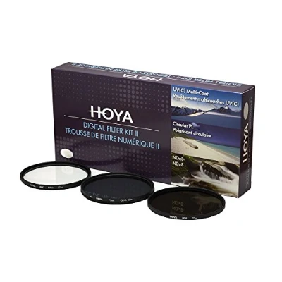 Obrázek Hoya Digitální sada filtrů (58 mm) včetně kruhového polarizačního filtru/ND filtru (NDx8)/HMC C, UV