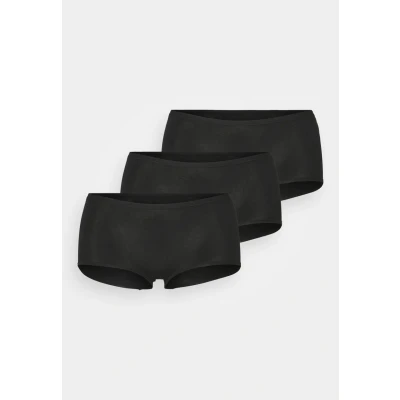 Obrázek Schiesser 3PACK Panties Organic Cotton 95/5 Boxerky, Ženy, Velikost: 46, Black