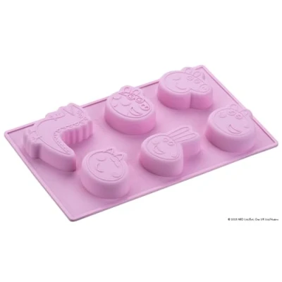 Obrázek Dr. Oetker Silikonová forma Mini Kuchyňská Pepa Wutz Perfektní pro dětské narozeniny a zábavu při pečení s celou rodinou snadná manipulace čištění, odolná vůči teplu kyselinám
