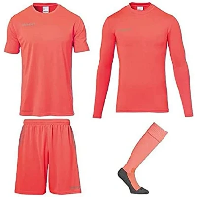Obrázek Uhlsport Dětská sada Score brankářů, Fluo červená/šedá, 128