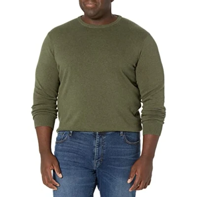 Obrázek Amazon Essentials Herren Pullover mit Rundhalsausschnitt (in Übergrößen erhältlich), Olivenheide, M