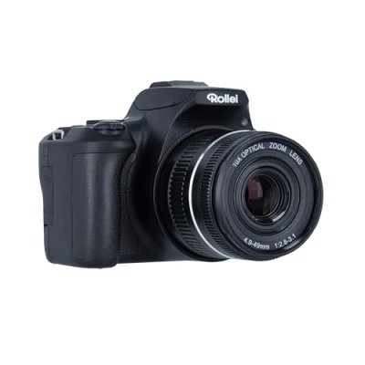 Obrázek Rollei Powerflex10X 10x optický zoom, 8 fotografických režimů, až 64 MP, vyklápěcí blesk, 4K videozáznamy a aplikace na chytrý telefon