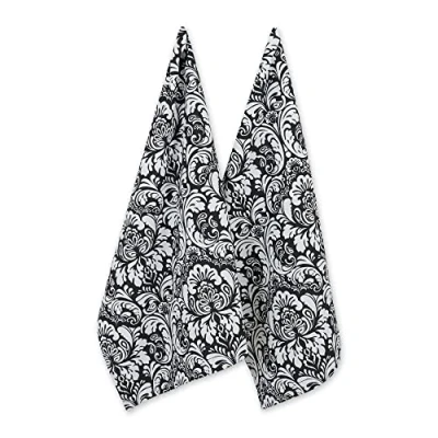 Obrázek DII 100% bavlna utěrka černá Black Damask