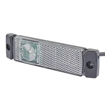 Obrázek HELLA Polohové světlo LED 24 V nástavba/šroubové připojení ECE/ADR/GGVS Barva světelných oken: čiré kabel: 1300 mm přední množství: 1 2PG 008 645 331