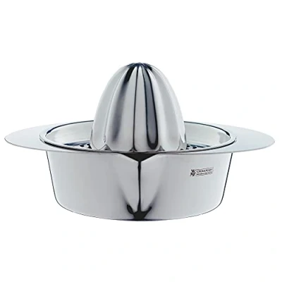 Obrázek WMF Gourmet lis na citrusy z ušlechtilé oceli 13 cm, ruční citrusy, nerezová ocel Cromargan, matovaná, pro citrony, limetky, jablka, pomeranč, kopací křovina