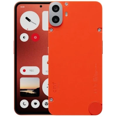 Obrázek CMF Phone 1 8+128GB mobilní telefon bez smlouvy s 50MP Sony kamerou na zadní straně Ultra XDR, 6,67&quot; Super AMOLED displejem a Nothing OS 2. 6 oranžový