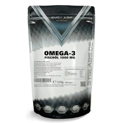 Obrázek Syglabs Nutrition Omega 3, 1000 mg, kapslí, 1 balení (1 x 1,37 kg)