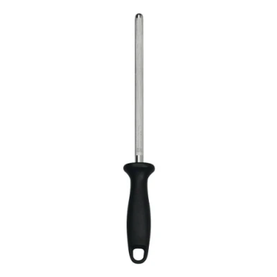 Obrázek ZWILLING Ocílka z rýhované, vysoce karbonizované a tvrzené chromované oceli, délka: 21 cm, plastová rukojeť s očkem pro zavěšení, černá [Made in Germany]