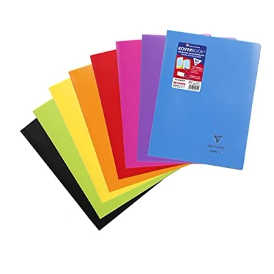 Obrázek Clairefontaine 971611C sešit koverbook (DIN A4, 21 x 29,7 cm, kostkovaný, 48 listů, 90 g, neprůhledný) 1 kus barevně tříděný