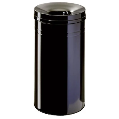 Obrázek Durable Koš na papír Safe+ kulatý 60 litrů, černý, 332701