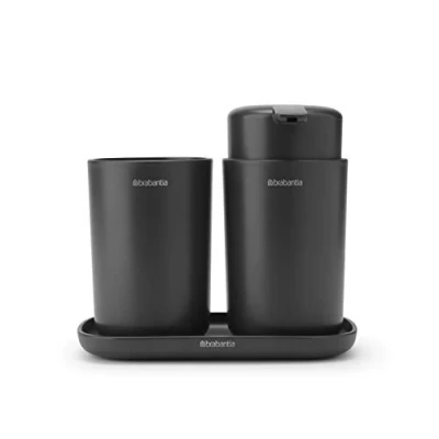 Obrázek Brabantia Badezimmer Set, Dunkelgrau, Set of 3