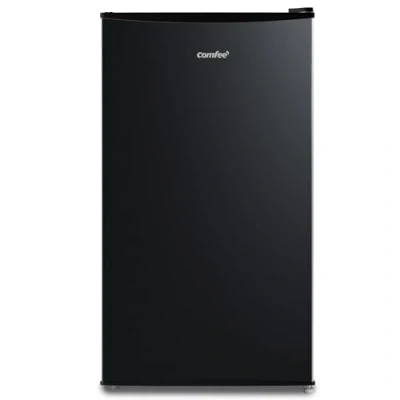 Obrázek Comfee Lednice RCD115DK2 s mrazničkou / stolní chladnička 80l přihrádka na ovoce a zeleninu/výška 84,5 cm šířka 47,5 137 kWh/rok nastavitelná regulace teploty nastavitelné nohy/černá