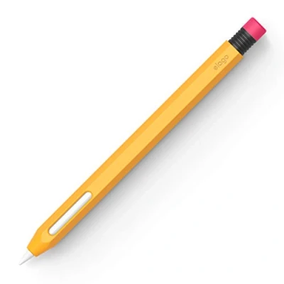 Obrázek elago Klasické pouzdro kompatibilní s Apple Pencil 2. generace, klasický design, magnetickým nabíjením a Double Tap (přečtěte si návod k instalaci USS) (žlutý)