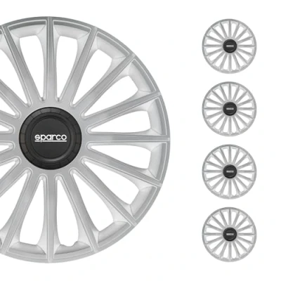 Obrázek Satz Sparco Radzierblenden Torino 15 Zoll Silber