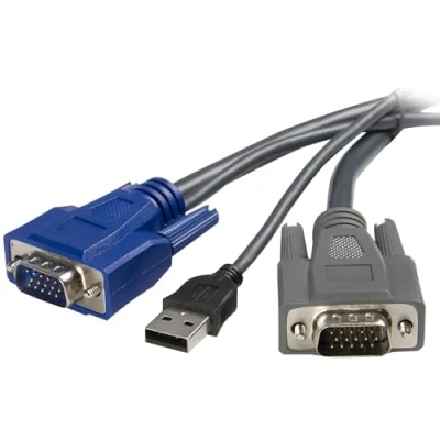 Obrázek StarTech.com 1,8 m štíhlý kabel 2 v 1 USB VGA KVM