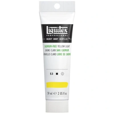 Obrázek Liquitex 1045889 Professional Heavy Body Akrylová barva v umělecké kvalitě s vynikající stálostí na světle lícné konzistenci, tuba 59 ml bez kadmia žlutá světlá